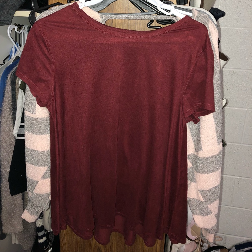 Falls Creek Red Velvet Blouse